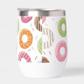 Donuts roze blauw en hapjes chocolade patroon (Rechts)
