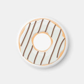 Donuts roze blauw en hapjes chocolade patroon magneet (Voorkant)