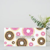 Donuts roze & bruine sprinken Gift Certificate (Staand voorkant)
