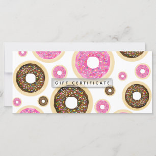 Donuts roze & bruine sprinken Gift Certificate