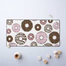 Donuts, roze donuts, bruine donuts bureaumat