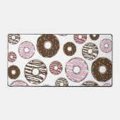 Donuts, roze donuts, bruine donuts bureaumat (Voorkant)