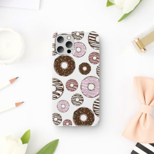 Donuts, roze donuts, bruine donuts Case-Mate iPhone case