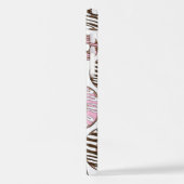 Donuts, roze donuts, bruine donuts iPhone hoesje (Linkerkant)