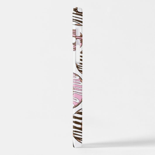 Donuts, roze donuts, bruine donuts iPhone hoesje (Linkerkant)
