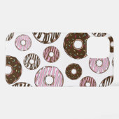 Donuts, roze donuts, bruine donuts iPhone hoesje (Achterkant horizontaal)