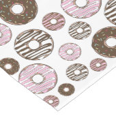 Donuts, roze donuts, bruine donuts medium tafelloper (Hoek)