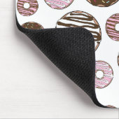 Donuts, roze donuts, bruine donuts muismat (Hoek)