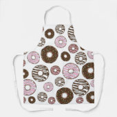 Donuts, roze donuts, bruine donuts schort (Voorkant)