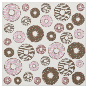 Donuts, roze donuts, bruine donuts stof