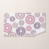 Donuts, roze donuts, Paarse donuts Bad Handdoek (Handdoek)