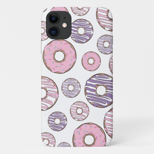 Donuts, roze donuts, Paarse donuts Case-Mate iPhone Case (Achterkant)