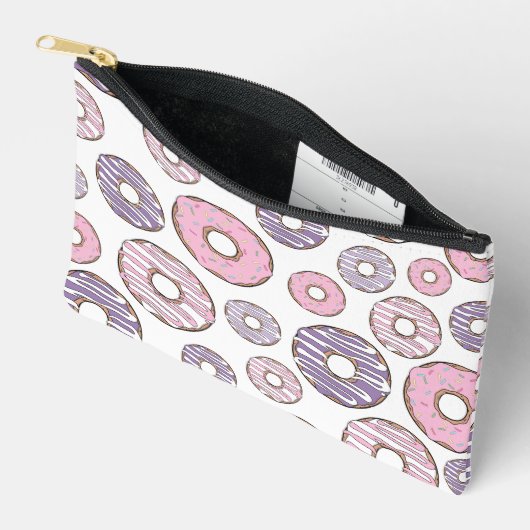 Donuts, roze donuts, Paarse donuts Etui (Open)