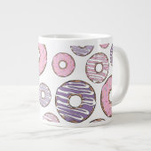 Donuts, roze donuts, Paarse donuts Grote Koffiekop (Voorkant rechts)