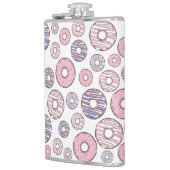 Donuts, roze donuts, Paarse donuts Heupfles (Links)