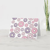 Donuts, roze donuts, Paarse donuts Kaart (Voorkant)