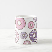 Donuts, roze donuts, Paarse donuts Koffiemok (Center)