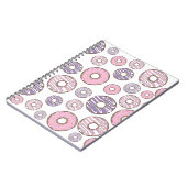 Donuts, roze donuts, Paarse donuts Notitieboek (Linkerzijde)