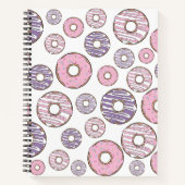 Donuts, roze donuts, Paarse donuts Notitieboek (Voorkant)