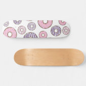 Donuts, roze donuts, Paarse donuts Persoonlijk Skateboard (Horizontaal)
