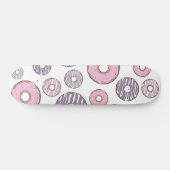 Donuts, roze donuts, Paarse donuts Persoonlijk Skateboard (Horizontaal)