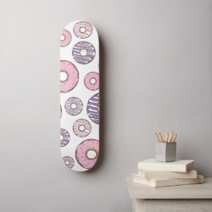 Donuts, roze donuts, Paarse donuts Persoonlijk Skateboard