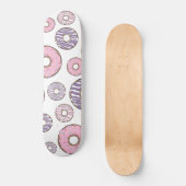 Donuts, roze donuts, Paarse donuts Persoonlijk Skateboard (Voorkant)