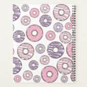 Donuts, roze donuts, Paarse donuts Planner (Achterkant)