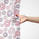 Donuts, roze donuts, Paarse donuts Sjaal<br><div class="desc">Cute,  leuke en schattige patronen met roze en paarse donuts. Moderne en trendy cadeau,  perfect voor de donut minnaar in je leven.</div>