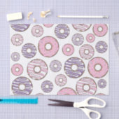 Donuts, roze donuts, Paarse donuts Tissuepapier (Craft)