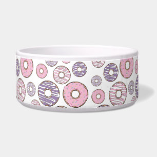 Donuts, roze donuts, Paarse donuts Voerbakje