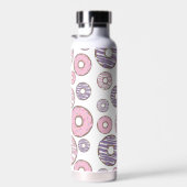Donuts, roze donuts, Paarse donuts Waterfles (Rechts)