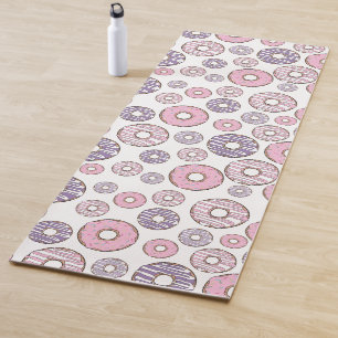 Donuts, roze donuts, Paarse donuts Yogamat