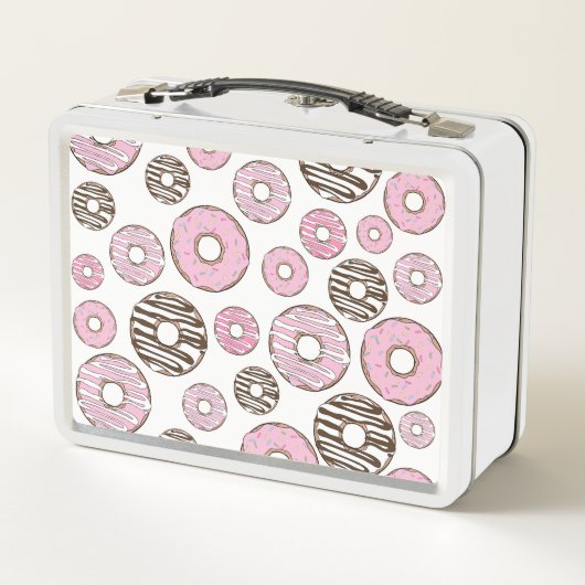 Donuts, roze donuts, witte donuts (Achterkant)