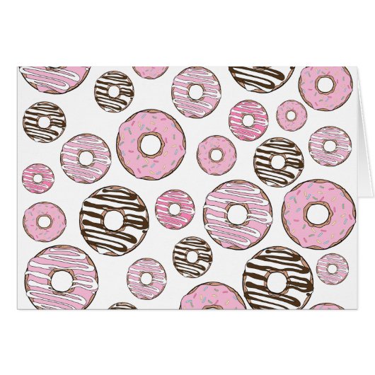 Donuts, roze donuts, witte donuts (Voorkant Horizontaal)