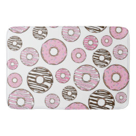 Donuts, roze donuts, witte donuts badmat