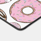 Donuts, roze donuts, witte donuts bureaumat (Hoek)