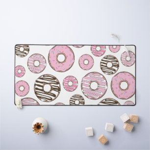 Donuts, roze donuts, witte donuts bureaumat