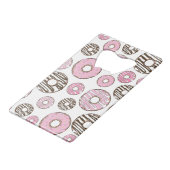 Donuts, roze donuts, witte donuts creditkaart flessenopener (Voorkant Gekanteld)