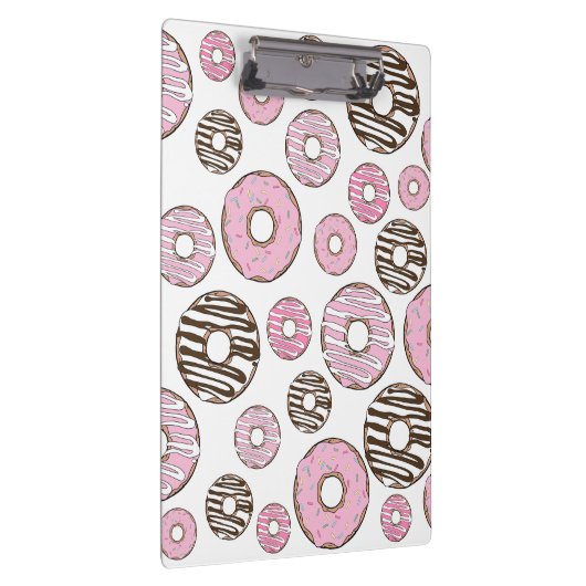 Donuts, roze donuts, witte donuts klembord (Rechts)