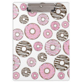 Donuts, roze donuts, witte donuts klembord (Voorkant)