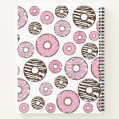 Donuts, roze donuts, witte donuts notitieboek (Achterkant)