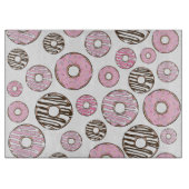 Donuts, roze donuts, witte donuts snijplank (Voorkant)