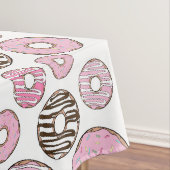 Donuts, roze donuts, witte donuts tafelkleed (Voorbeeld)