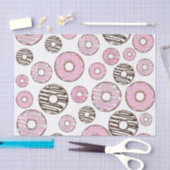 Donuts, roze donuts, witte donuts tissuepapier (Craft)