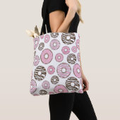 Donuts, roze donuts, witte donuts tote bag (Dichtbij)