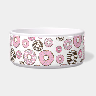 Donuts, roze donuts, witte donuts voerbakje
