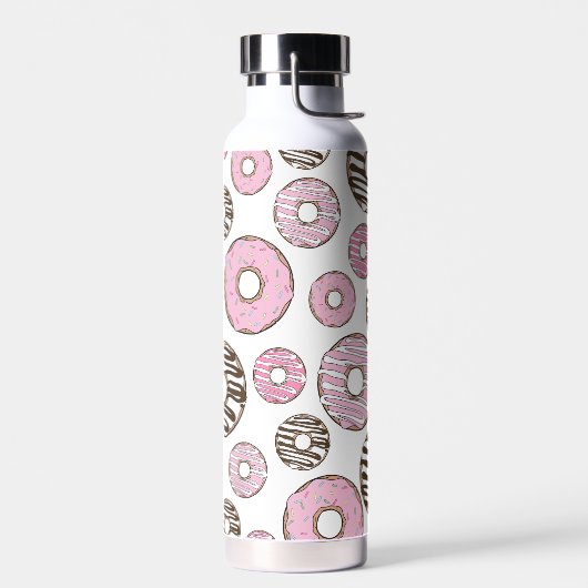 Donuts, roze donuts, witte donuts waterfles (Links)