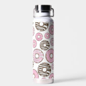 Donuts, roze donuts, witte donuts waterfles (Achterkant)