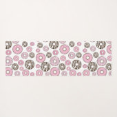 Donuts, roze donuts, witte donuts yogamat (Achterkant (horizontaal))